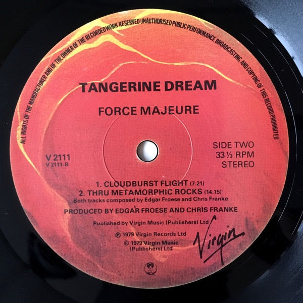 Tangerine Dream – Force Majeure (Vinyl LP, Virgin Records, 1979) – EX / EX