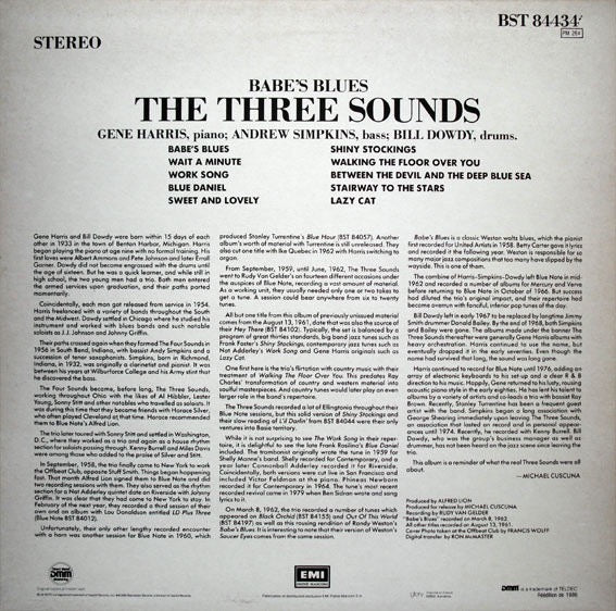 The Three Sounds – Babe’s Blues (Vinyl LP, Blue Note, 1986) – NM / EX