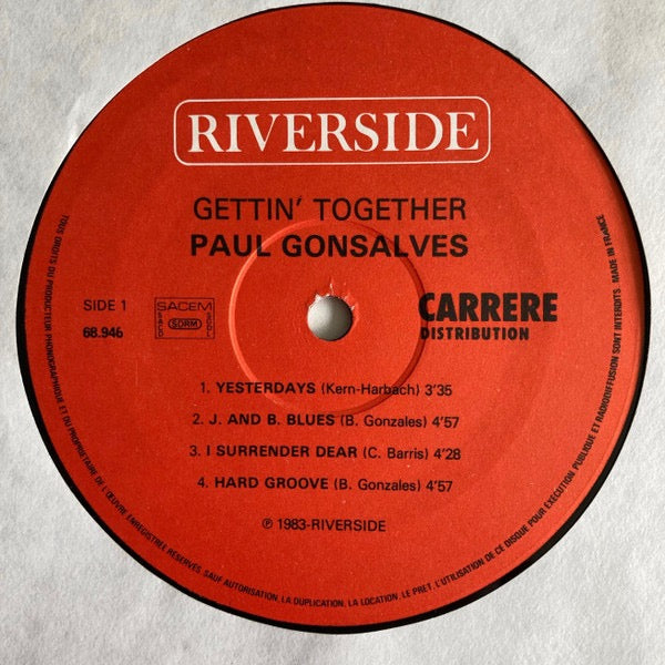 Paul Gonsalves – Gettin’ Together! (Vinyl LP, Jazzland, Reissue) – EX / EX