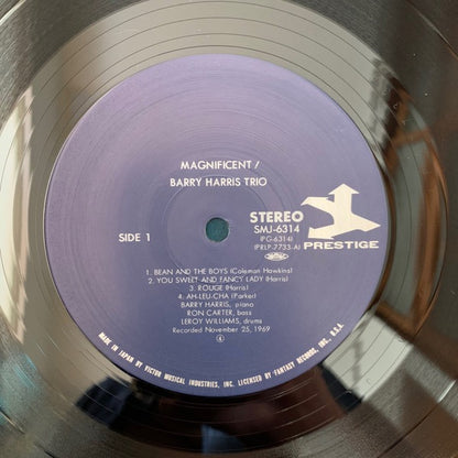 The Barry Harris Trio – Magnificent! (Vinyl LP, Prestige Records, 1983) – EX / EX