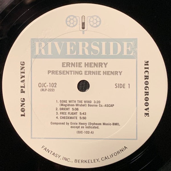Ernie Henry - Presenting (Vinyl LP, Riverside OJC, 1984) - Near Mint