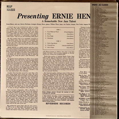 Ernie Henry - Presenting (Vinyl LP, Riverside OJC, 1984) - Near Mint