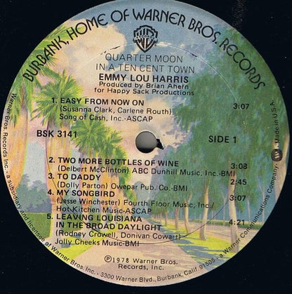 Emmylou Harris - Quarter Moon In A Ten Cent Town (Vinyl LP, Warner, 1978) - EX / EX