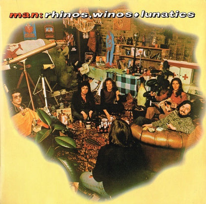 Man – Rhinos, Winos + Lunatics (Vinyl LP, United Artists Records, 1974) – EX / EX