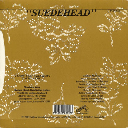 Morrissey – Suedehead (12", HMV, 1988) – EX / EX