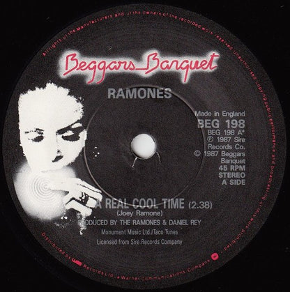 Ramones – Real Cool Time (12" Single, Sire, 1987) – EX / EX