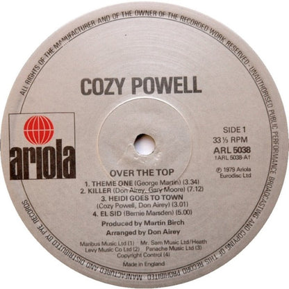 Cozy Powell – Over the Top (Vinyl LP, Ariola, 1979) – EX / EX