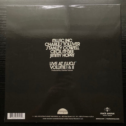 Music Inc. (Charles Tolliver / Stanley Cowell / Cecil McBee / Jimmy Hopps) – Live at Slugs’, Volume I & II (2xLP, Strata-East / Mack Avenue Music Group, 2025, US, 180g) – Near Mint