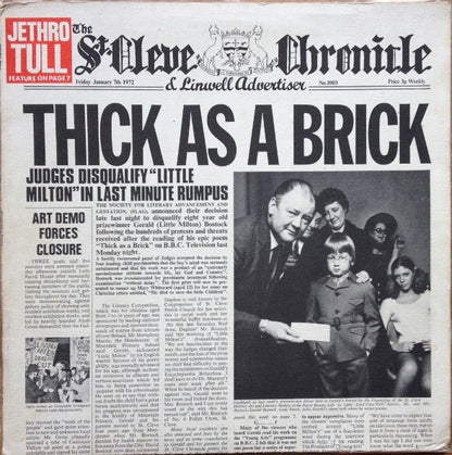 Jethro Tull – Thick as a Brick (Vinyl LP, Chrysalis, 1973) – VG+ / EX