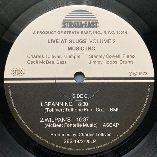 Music Inc. (Charles Tolliver / Stanley Cowell / Cecil McBee / Jimmy Hopps) – Live at Slugs’, Volume I & II (2xLP, Strata-East / Mack Avenue Music Group, 2025, US, 180g) – Near Mint