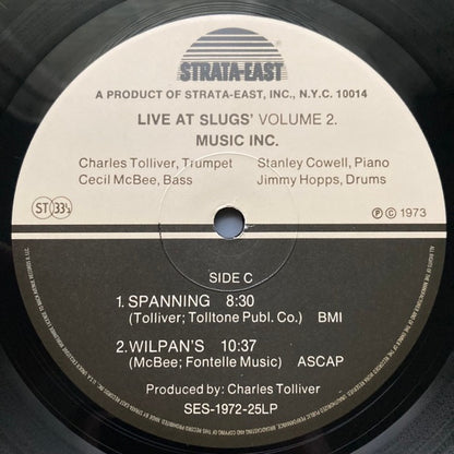 Music Inc. (Charles Tolliver / Stanley Cowell / Cecil McBee / Jimmy Hopps) – Live at Slugs’, Volume I & II (2xLP, Strata-East / Mack Avenue Music Group, 2025, US, 180g) – Near Mint