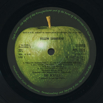 The Beatles – Yellow Submarine (Vinyl LP, Apple Records, 1969) – VG+ / EX