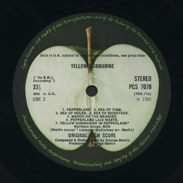 The Beatles – Yellow Submarine (Vinyl LP, Apple Records, 1969) – VG+ / EX