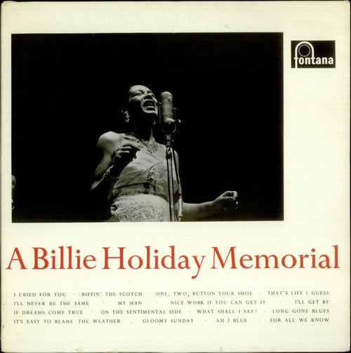 Billie Holiday - A Billie Holiday Memorial (Vinyl LP, Fontana, 1960) - EX /EX