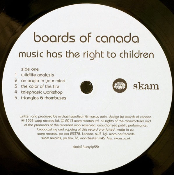 Boards of Canada – Music Has the Right to Children (2x Vinyl LP, Skam, 2013 Reissue) – Mint / Sealed