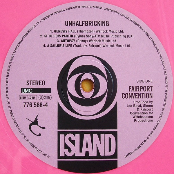 Fairport Convention - Unhalfbricking (Pink Vinyl LP, Island, 2019) - Near Mint