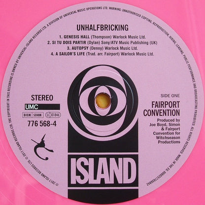 Fairport Convention - Unhalfbricking (Pink Vinyl LP, Island, 2019) - Near Mint