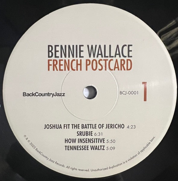 Bennie Wallace - French Postcard (Vinyl LP, Back Country Jazz, 2025) -Near Mint