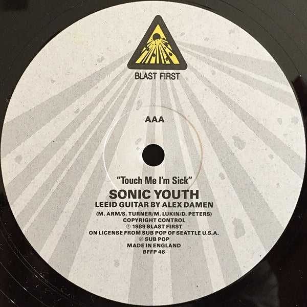 Sonic Youth / Mudhoney – Touch Me I’m Sick / Halloween (12" Vinyl, Sub Pop, 1988) – EX / Near Mint