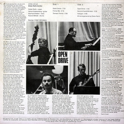 Dieter Reith – Open Drive (Vinyl LP, Center Records, 1968) – EX / EX
