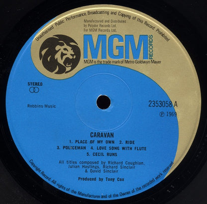 Caravan – Caravan (Vinyl LP, MGM, 1972) – EX / EX