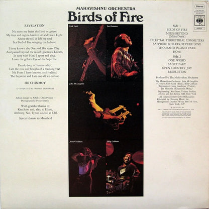 Mahavishnu Orchestra - Birds of Fire (Vinyl LP, CBS, 1973) - EX / EX