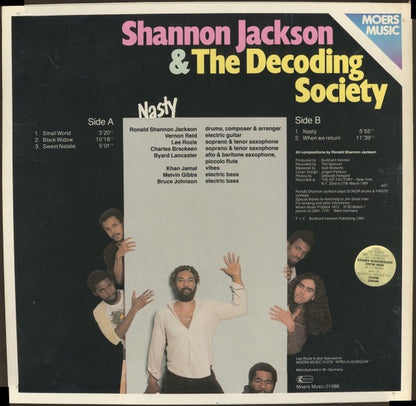 Shannon Jackson & The Decoding Society – Nasty (Vinyl LP, Moers Music, 1981) –