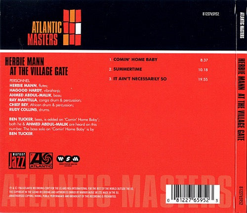 Herbie Mann - At the Village Gate (CD, Atlantic Masters) - Mint / Sealed