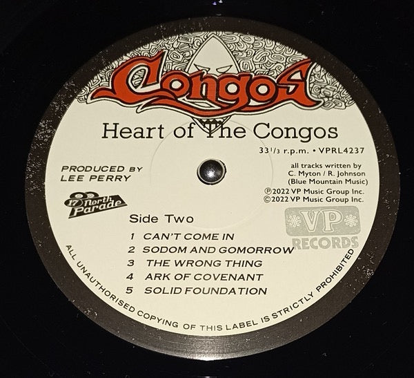 The Congos – Heart of the Congos (Vinyl LP, VP Records, 2022 Reissue) – Mint / Sealed