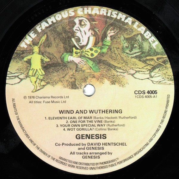 Genesis – Wind & Wuthering (Vinyl LP, Charisma Records Ltd, 1976, Textured Cover) – EX / EX
