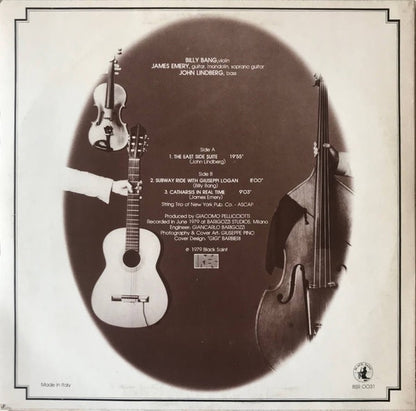 String Trio of New York – First String (Vinyl LP, Black Saint, 1979, Italy) – EX / EX