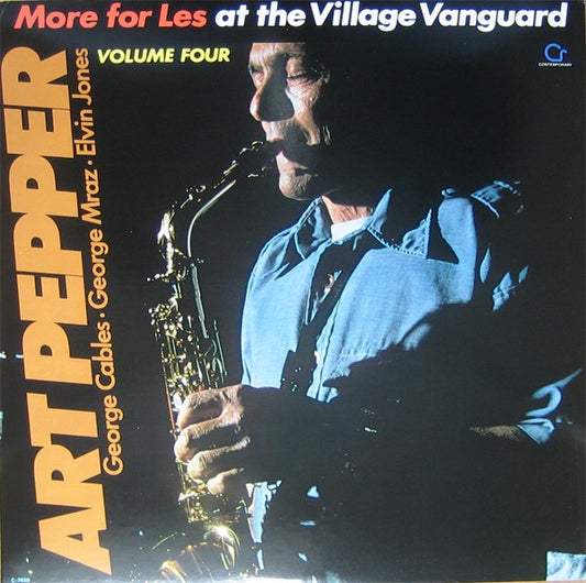 Art Pepper - More for Les , At the Village Vanguard vol. 4 (Vinyl LP, Galaxy, 1985) - EX / EX