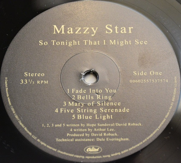 Mazzy Star So Tonight I Might See  (Capitol 2017, Vinyl LP) mint/ sealed