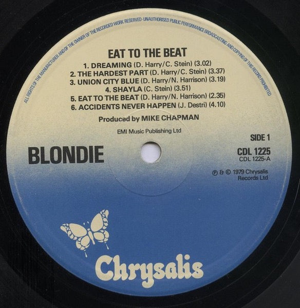 Blondie – Eat to the Beat (Vinyl LP, Chrysalis Records, 1979) – EX / EX