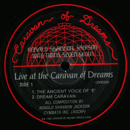 Ronald Shannon Jackson with Twins Seven Seven – Live at the Caravan of Dreams (Vinyl LP, Caravan of Dreams Productions, 1986) – EX / EX