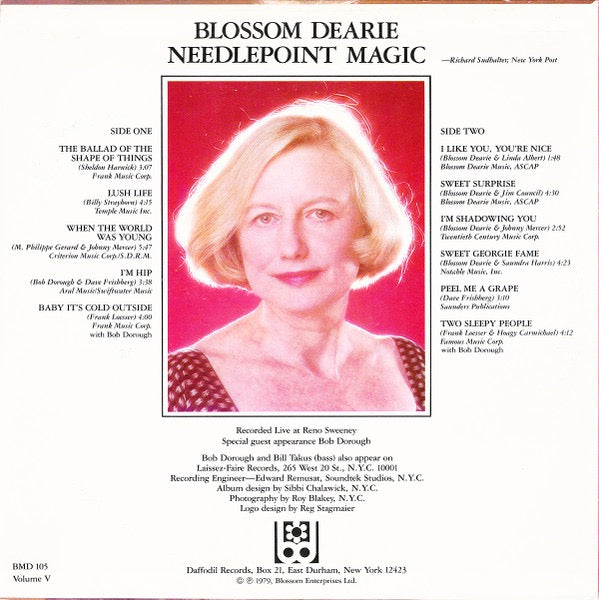 Blossom Dearie – Needlepoint Magic Volume V (Vinyl LP, Master Mix Records, 1979) – EX / EX