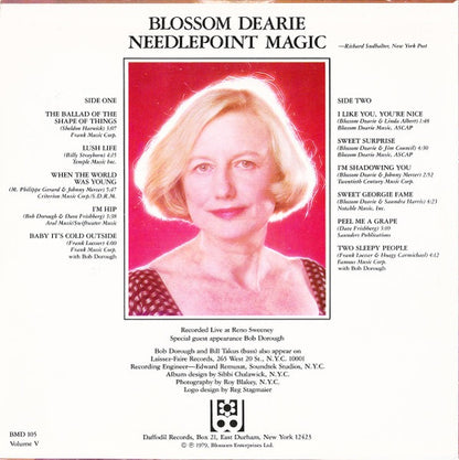Blossom Dearie – Needlepoint Magic Volume V (Vinyl LP, Master Mix Records, 1979) – EX / EX