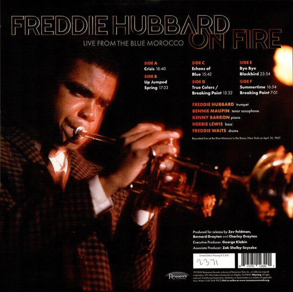 Freddie Hubbard – On Fire: Live from the Blue Morocco (3xVinyl LP, Resonance Records, 2025 RSD, Limited Edition) – NM / NM
