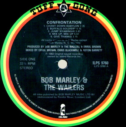 Bob Marley and the Wailers - Confrontation (Vinyl LP, Island, 1983) - EX / EX