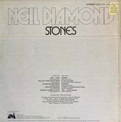 Neil Diamond - Stones (Vinyl LP, Uni 1971) - Ex / Ex