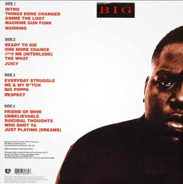 The Notorious B.I.G. – Ready to Die (2x Vinyl LP, Bad Boy Records, 2021 Reissue) – Mint / Sealed