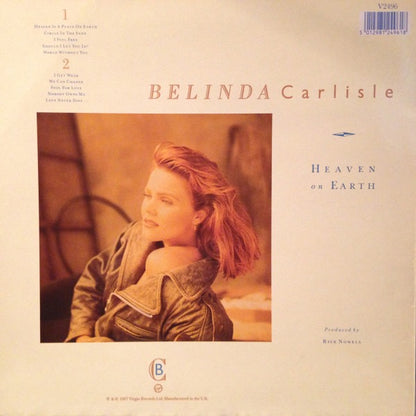 Belinda Carlisle – Heaven on Earth (Vinyl LP, Virgin Records, 1987) – EX / EX