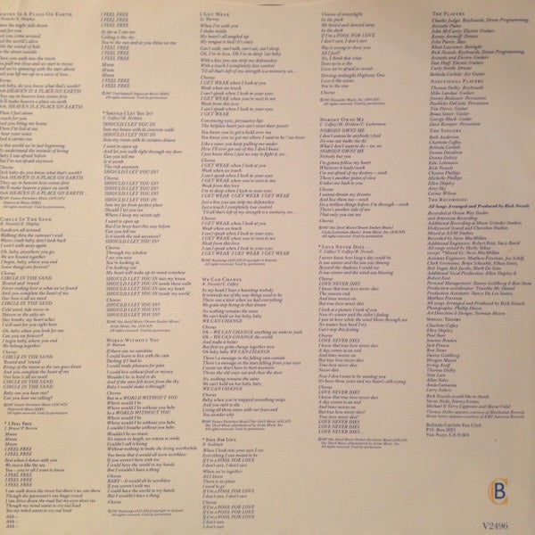 Belinda Carlisle – Heaven on Earth (Vinyl LP, Virgin Records, 1987) – EX / EX