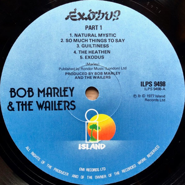 Bob Marley and the Wailers – Exodus (Vinyl LP, Island Records, 1978 UK Repress) – EX / EX