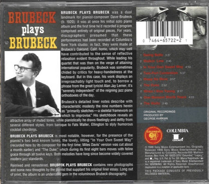 Dave Brubeck – Brubeck Plays Brubeck (CD, Sony Music Entertainment, 1998) – Mint (Unsealed)