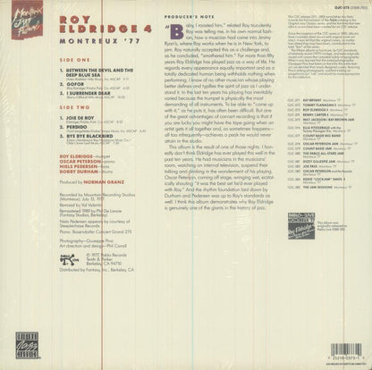 Roy Eldridge 4 – Montreux ’77 (Vinyl LP, Original Jazz Classics, 1989 US Reissue) – EX / EX