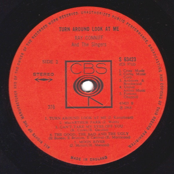 Ray Conniff and the Singers - Turn Around Look At Me (Vinyl LP, CBS 1968) - Ex / Ex