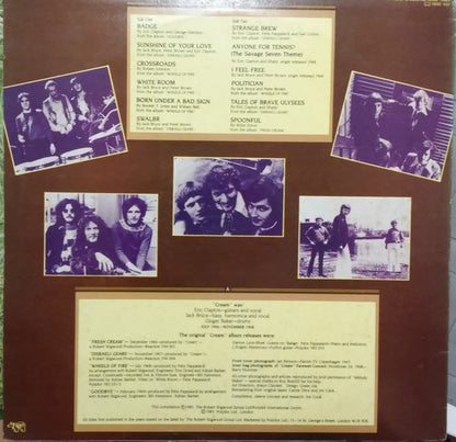 Cream – Strange Brew: The Very Best of Cream (Vinyl LP, RSO Records, 1983) – EX / EX
