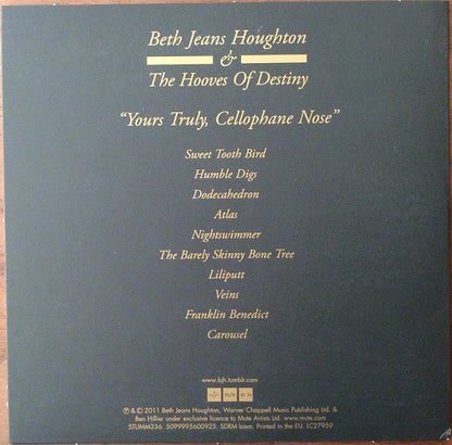 Beth Jeans Houghton & The Hooves of Destiny – Yours Truly, Cellophane Nose (Vinyl LP, Mute, 2012) – EX / EX