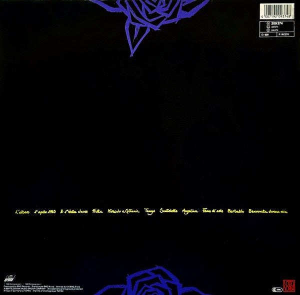 Angelo Branduardi – Pane E Rose (Vinyl LP, Polydor, 1988) – EX / EX